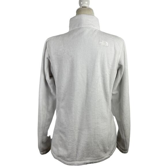 Women’s The North Face Helata Full Zip Fleece Fuzzy Jacket White Size Medium - Picture 9 of 15
